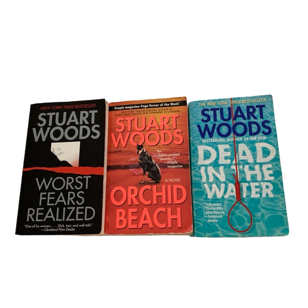 3 Stuart Woods Paperback Books